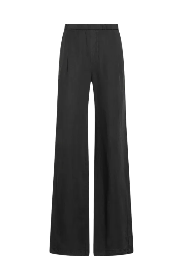 TASMIN NEW DARK GREY LINEN VISCOSE TROUSERS