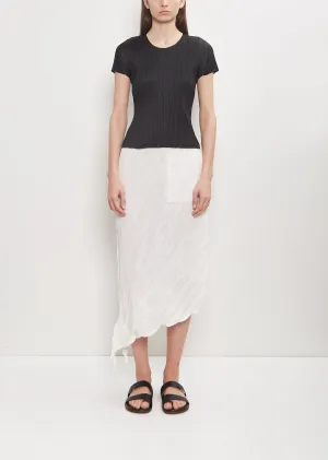 Technical Twisted Skirt