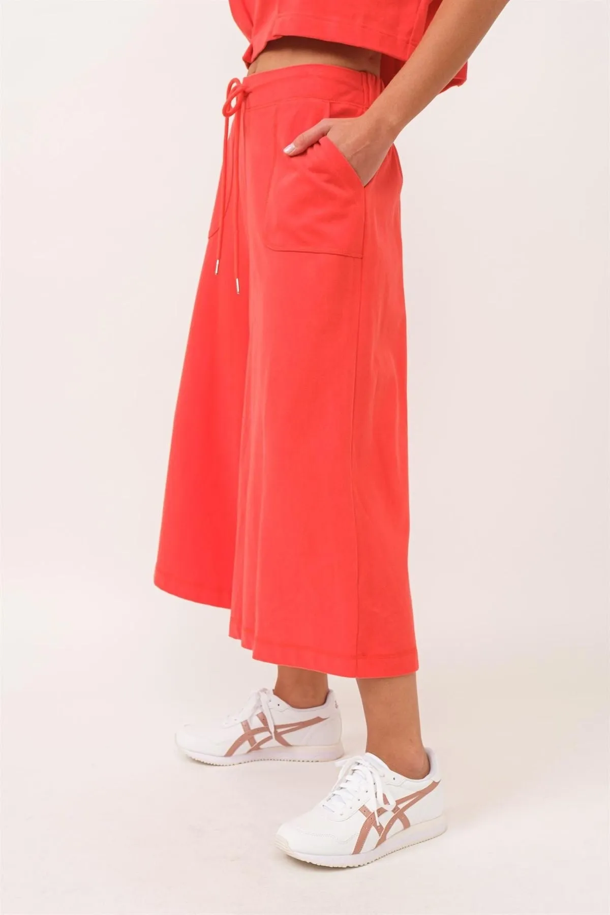 The Lounge Edit - Wide Leg Crop Pants
