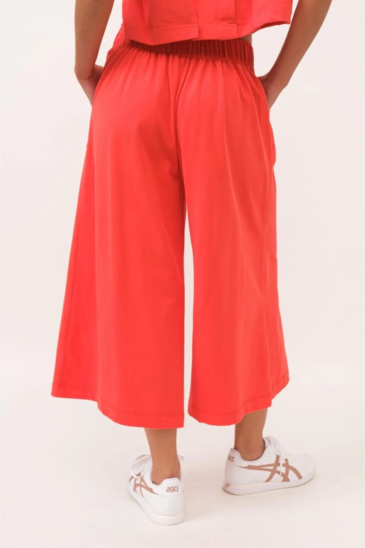 The Lounge Edit - Wide Leg Crop Pants