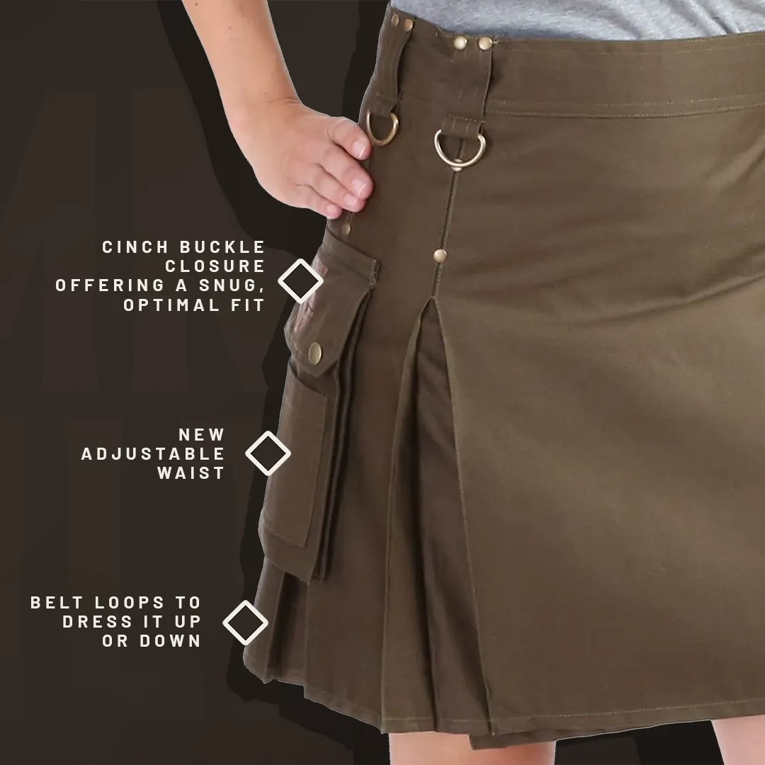 The Rhona Kilt - Black and Tartan