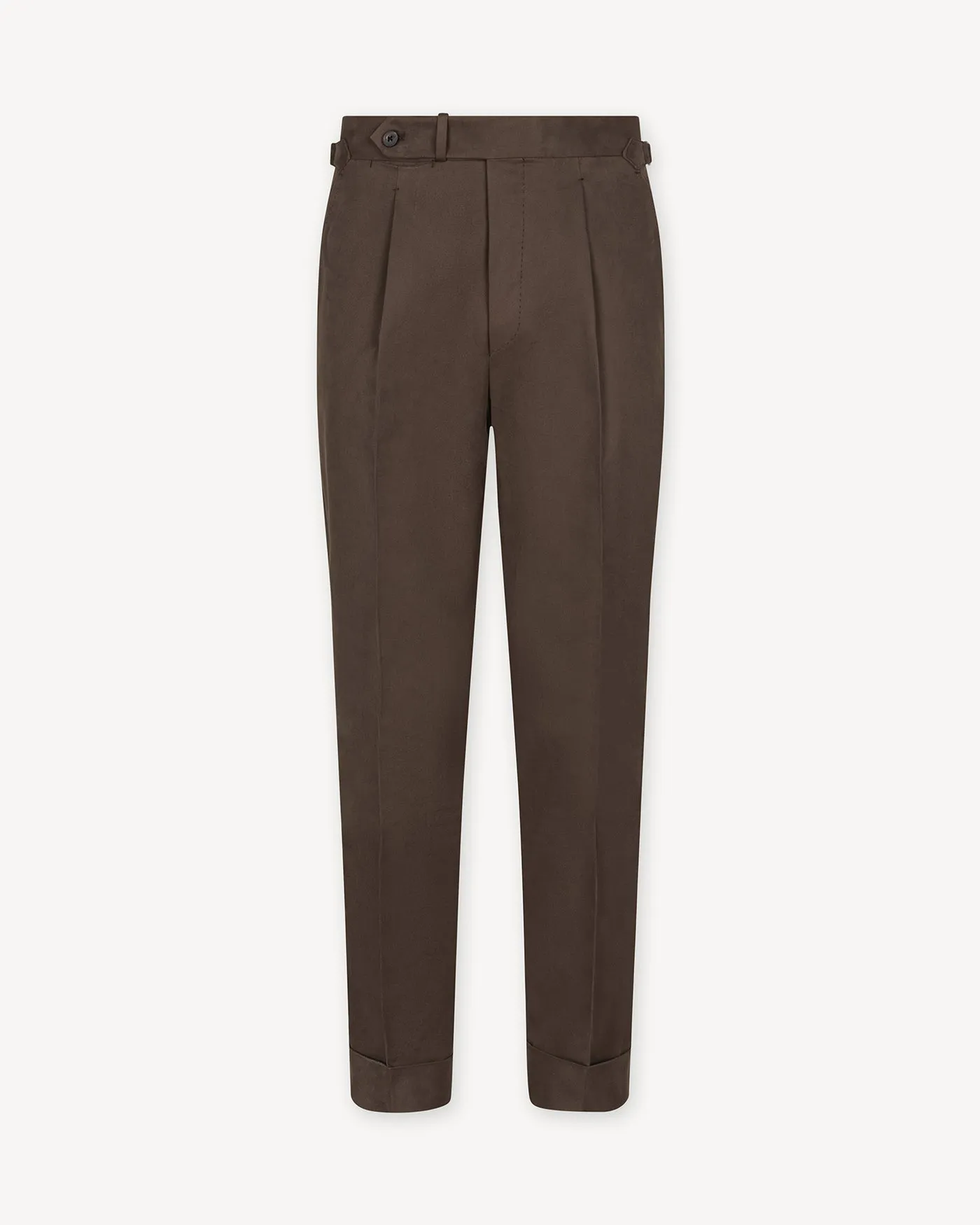 Tobacco Cotton Drill Trousers