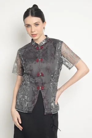 Tori Top in Charcoal