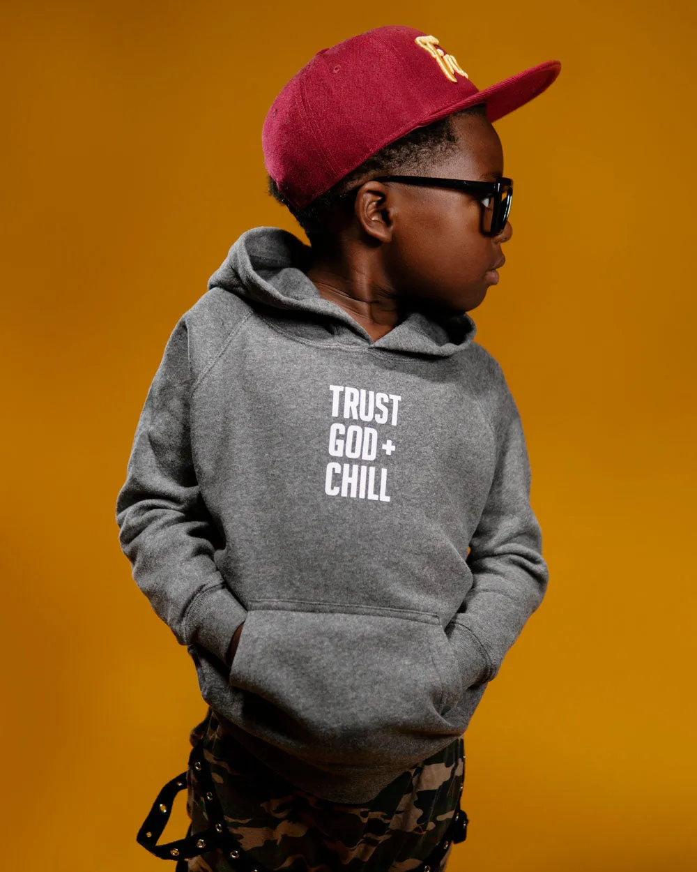 Trust God   Chill Kids Hoodie