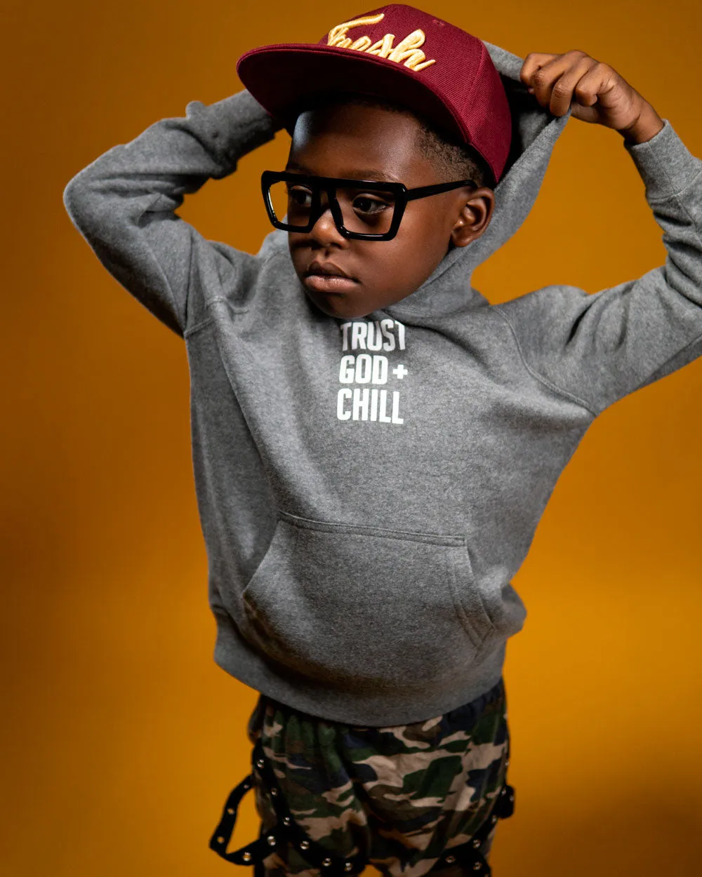 Trust God   Chill Kids Hoodie