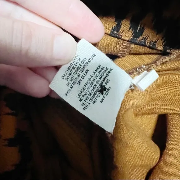 Ulla Johnson storm Ikat zebra pants sz 2 black brown
