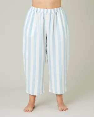Ultimate PJ Trousers Sky Blue Stripe Linen