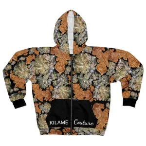 Unisex Zip Hoodie Fara 'Nude embroidery'