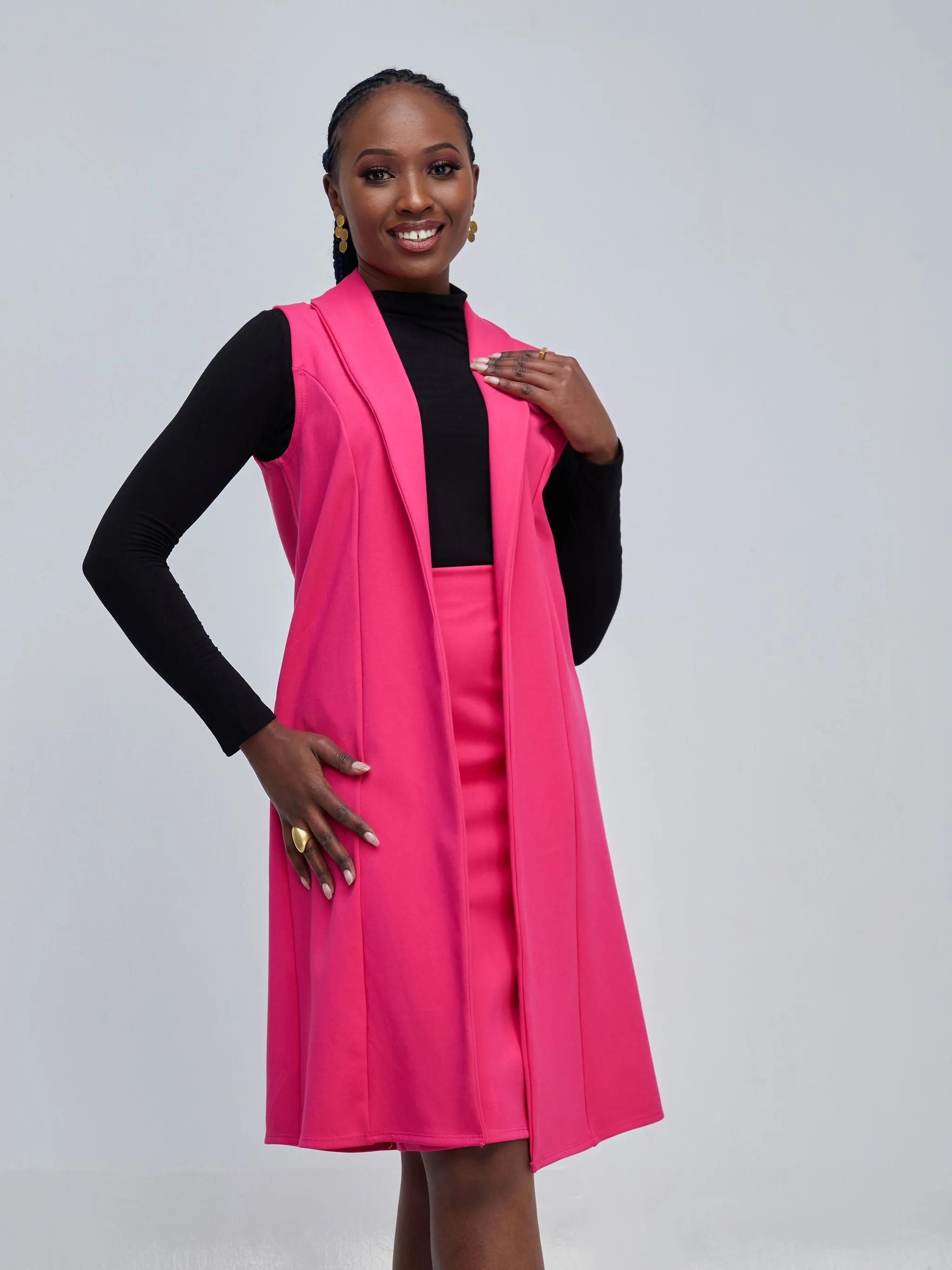 Vivo Basic Waridi Pencil Skirt - Pink