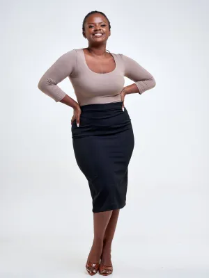 Vivo Fahari Pencil Skirt - Black