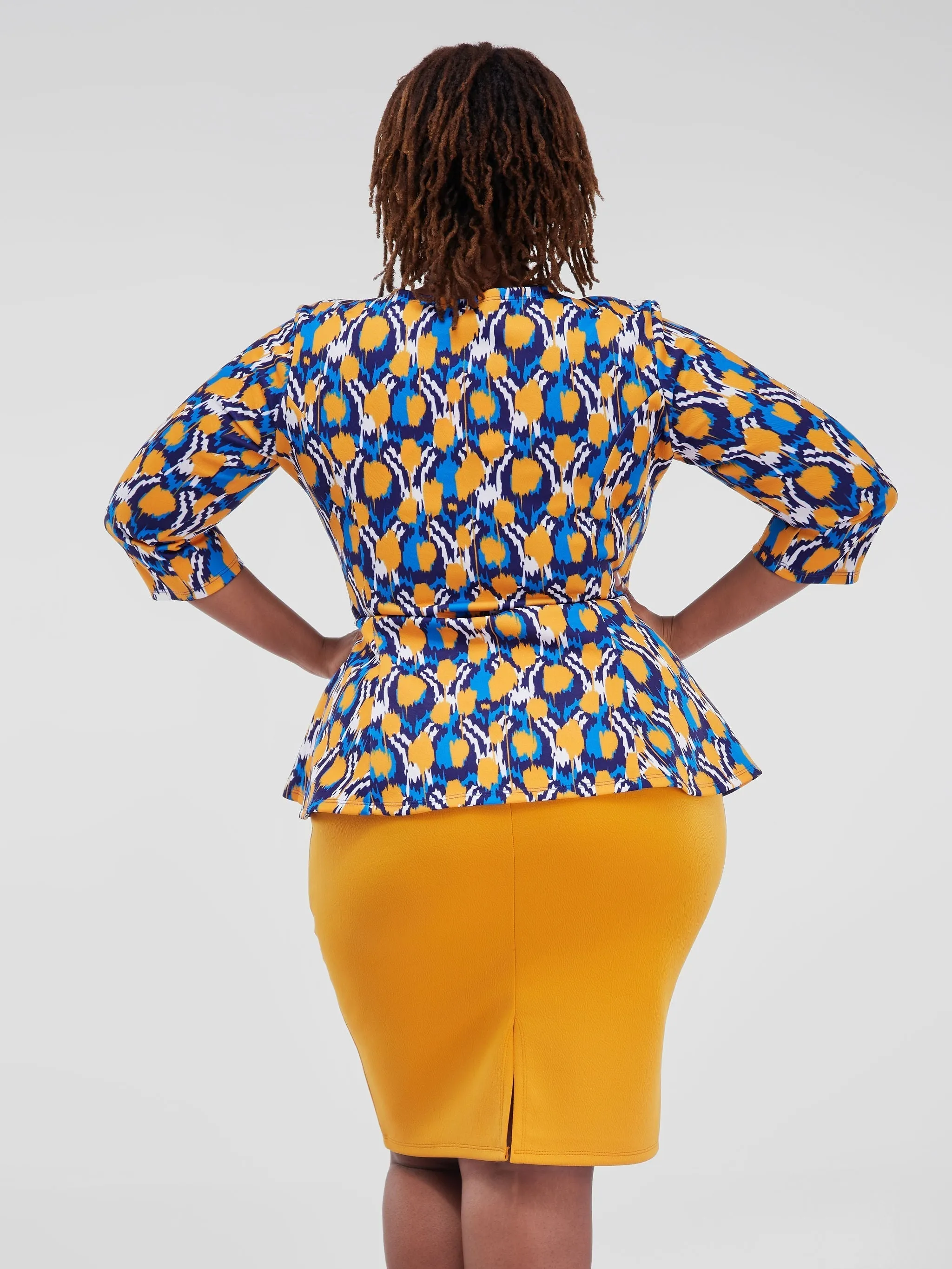 Vivo Hema Pencil Skirt - Mustard