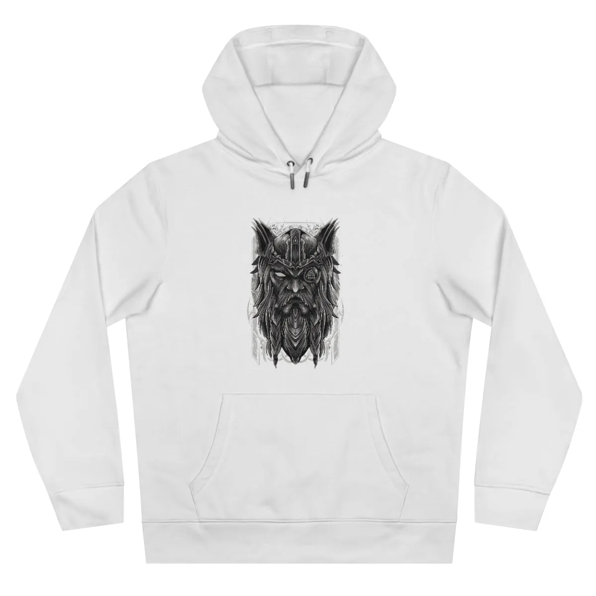 V.K.N.G™ B&W Odin Warrior Hoodie