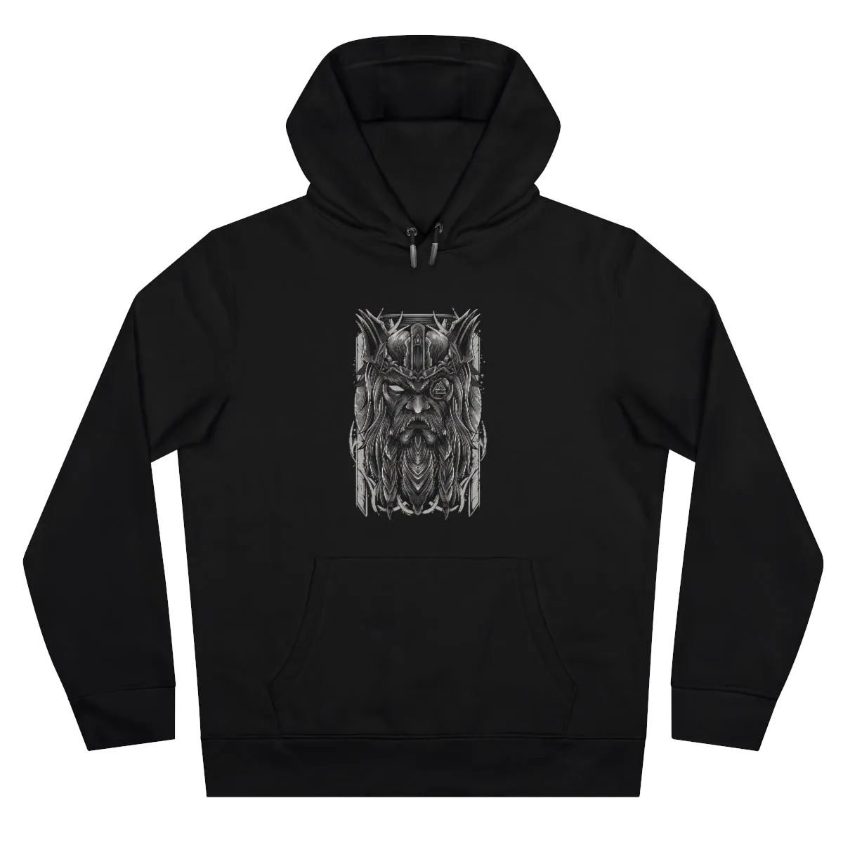 V.K.N.G™ B&W Odin Warrior Hoodie