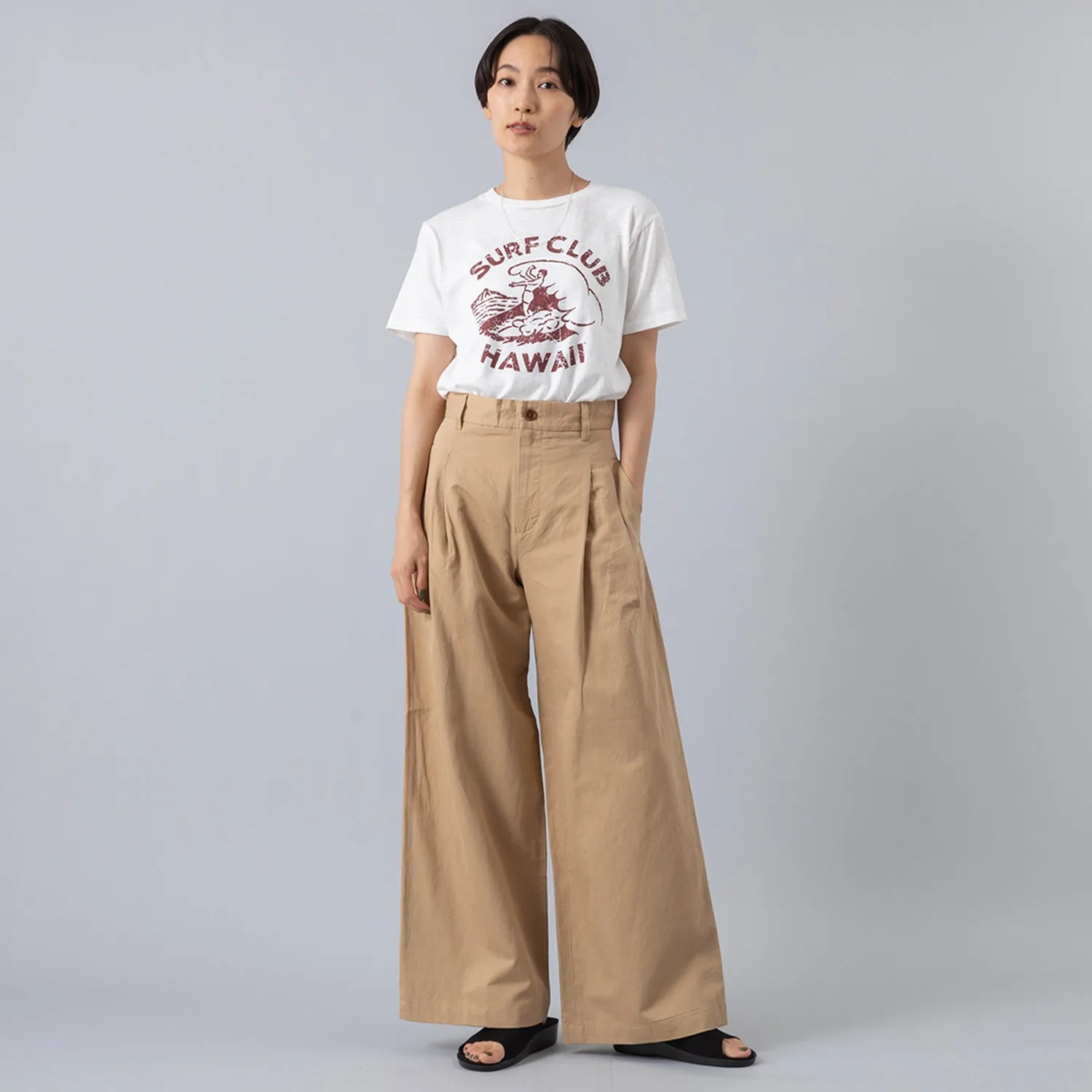WA.CLOTH® ESSENTIAL | ワクロス エッセンシャル　Women's LIGHT CHINO TROUSERS