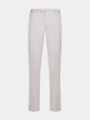 White Cotton Trousers