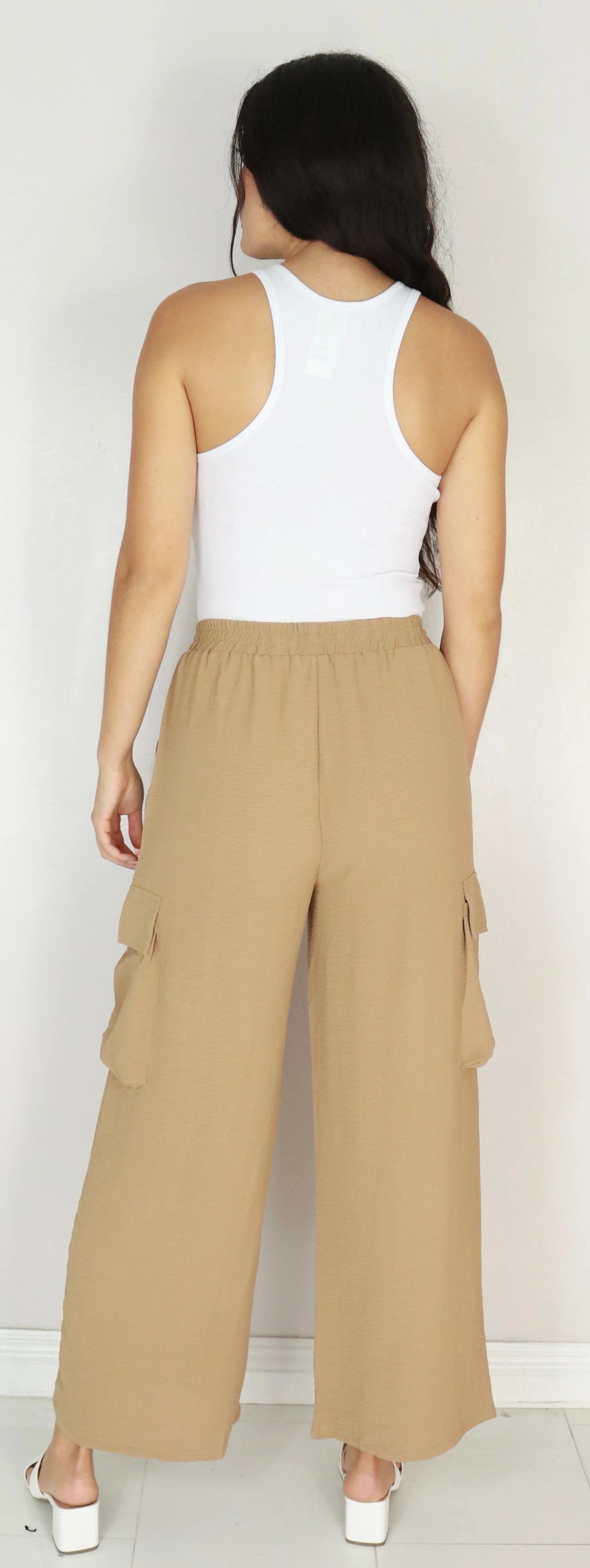 WIDE LEG CARGO PANTS