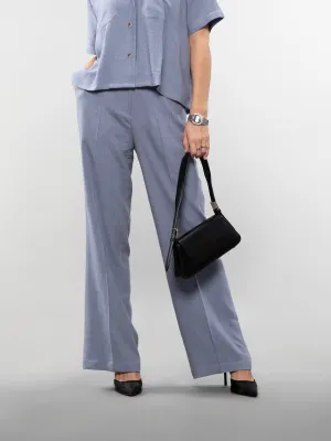 Wide-leg linen pants