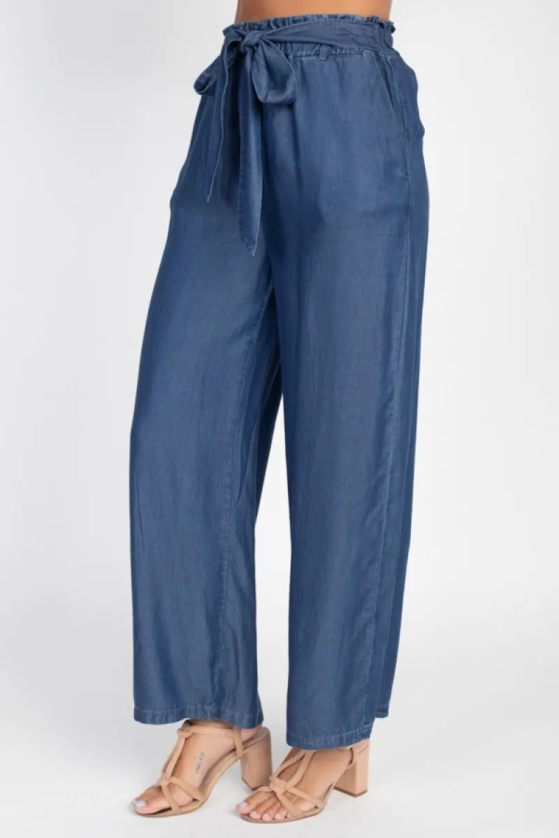 Wide Leg Lyocell Pants