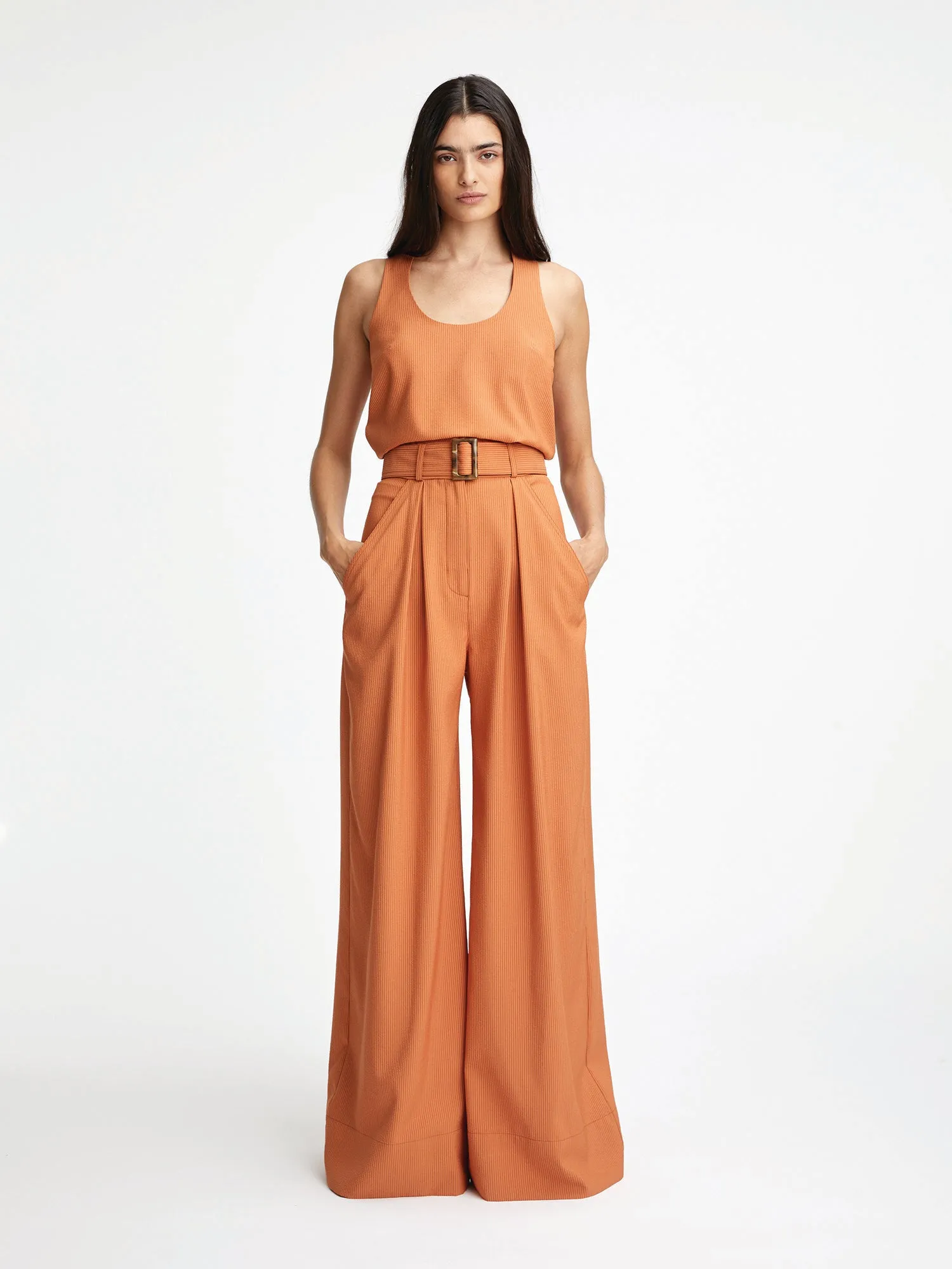 Wide Leg Pleated Pant