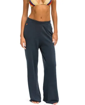 Wide Leg Pocket Sweatpants Charcoal