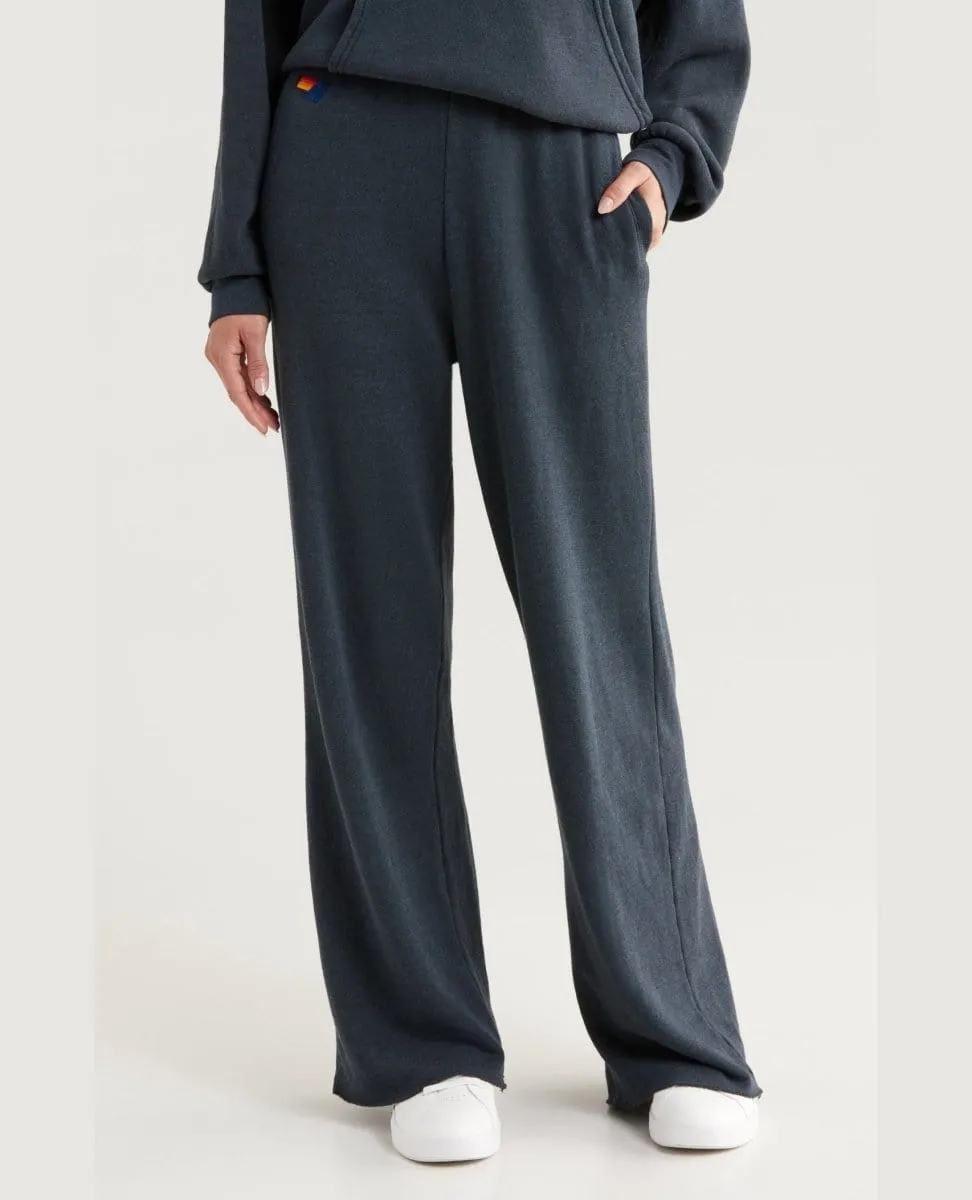 Wide Leg Pocket Sweatpants Charcoal
