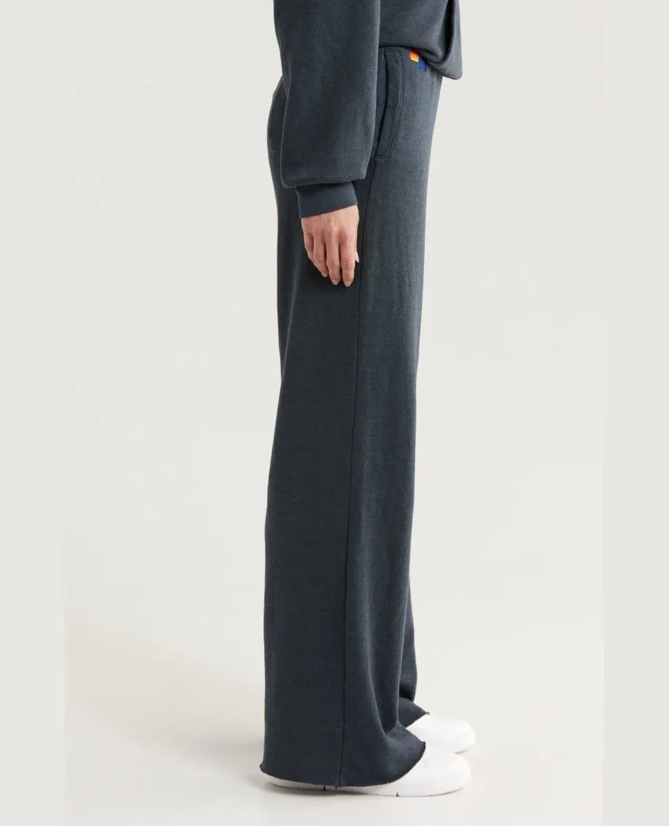 Wide Leg Pocket Sweatpants Charcoal