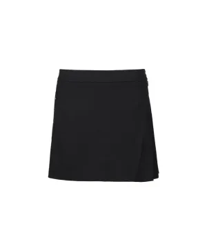 WideAngle: To Side Pleated Culotte L - Black
