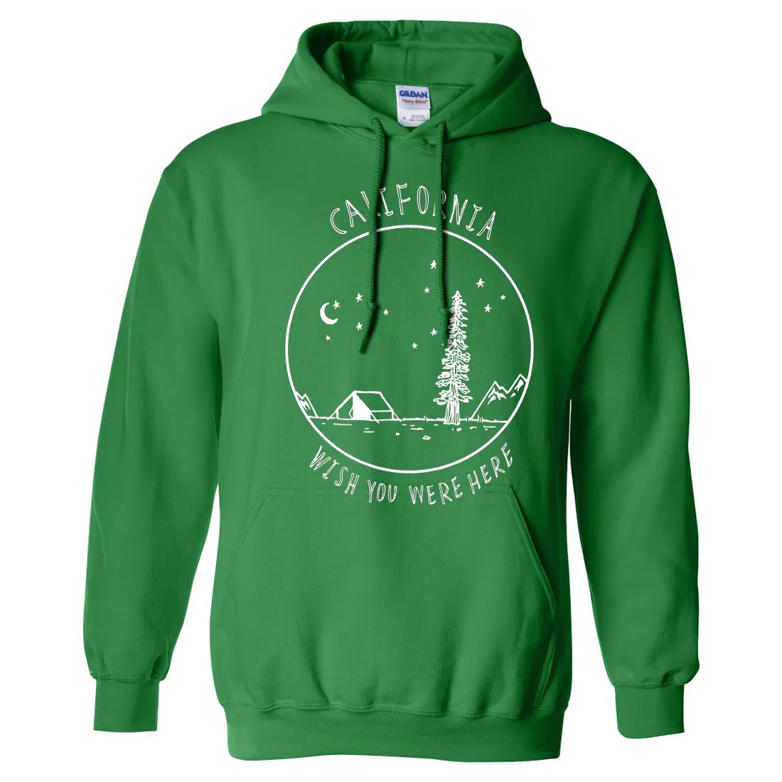 Wish You Were Here White Print Sweatshirt Hoodie