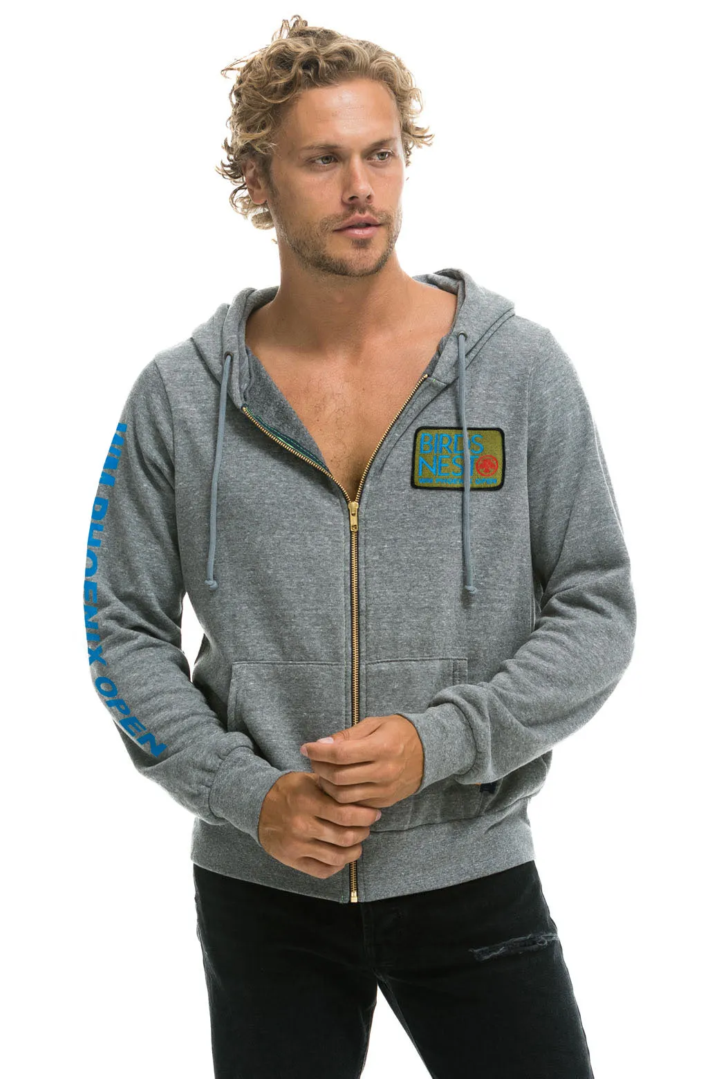 WMPO BIRDS NEST 2025 ZIP HOODIE - HEATHER GREY