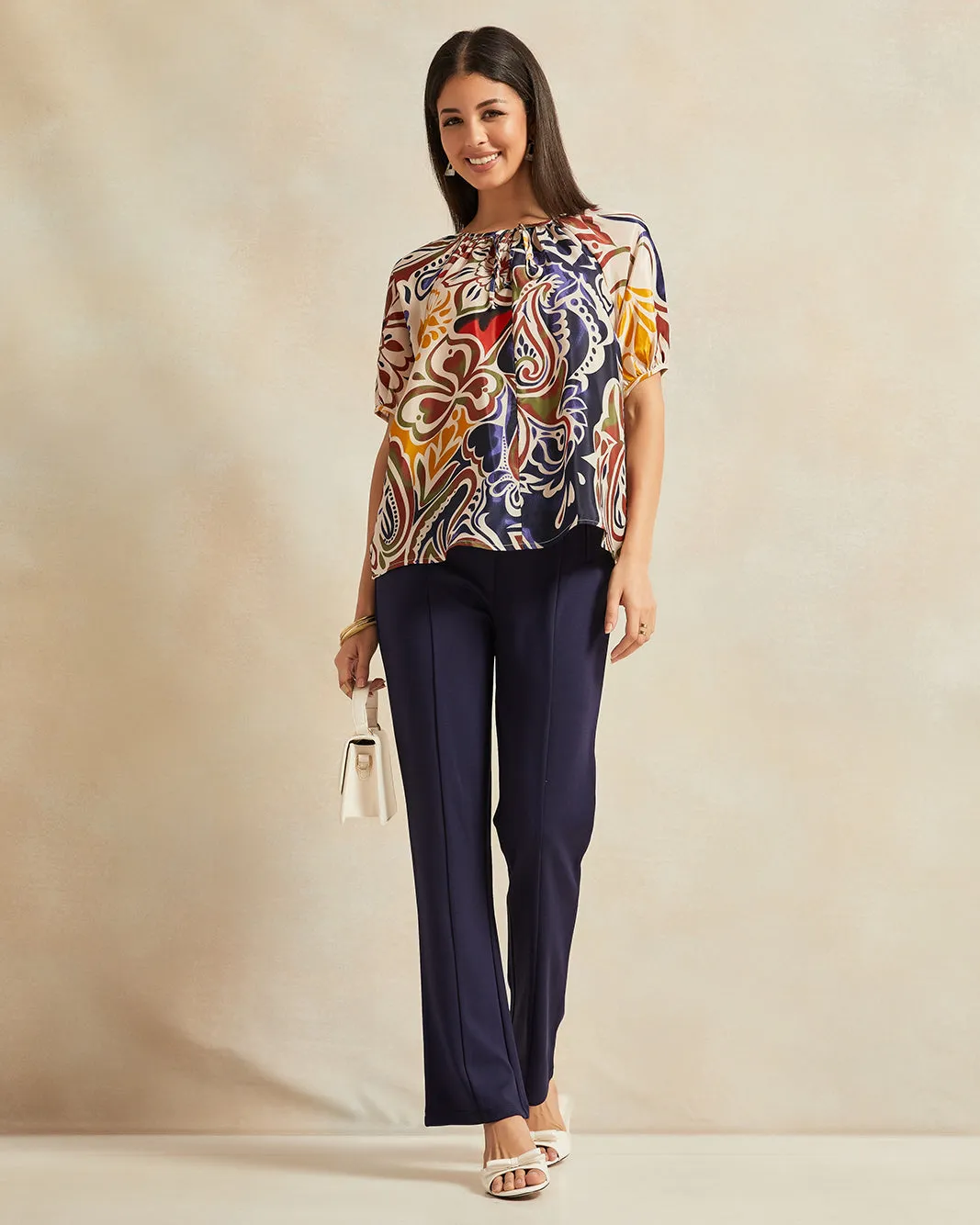 Women Multicolour Printed Top