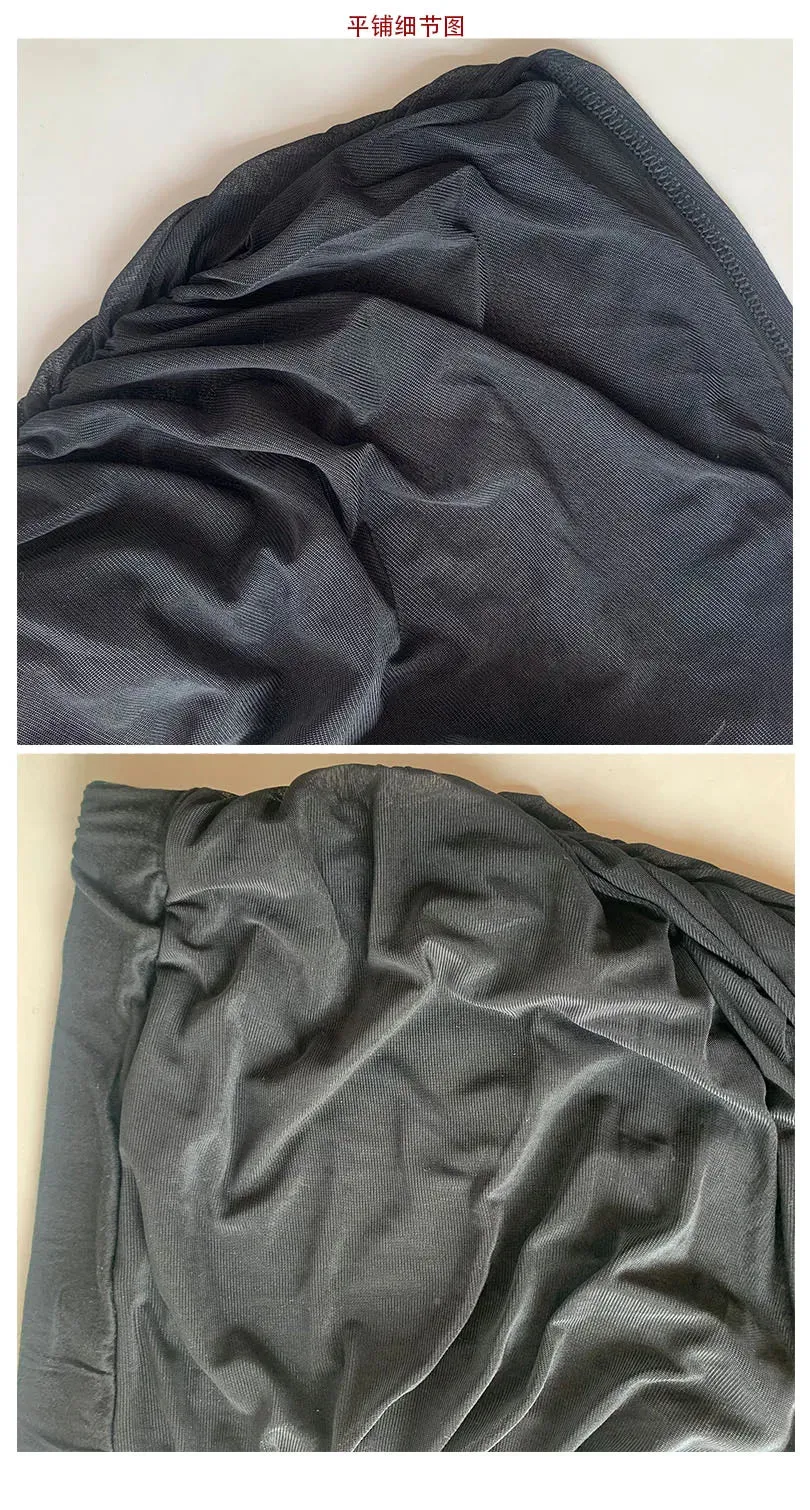 Women's Black Mesh Pleated High Waist Mini Skirt | Korean Style Streetwear