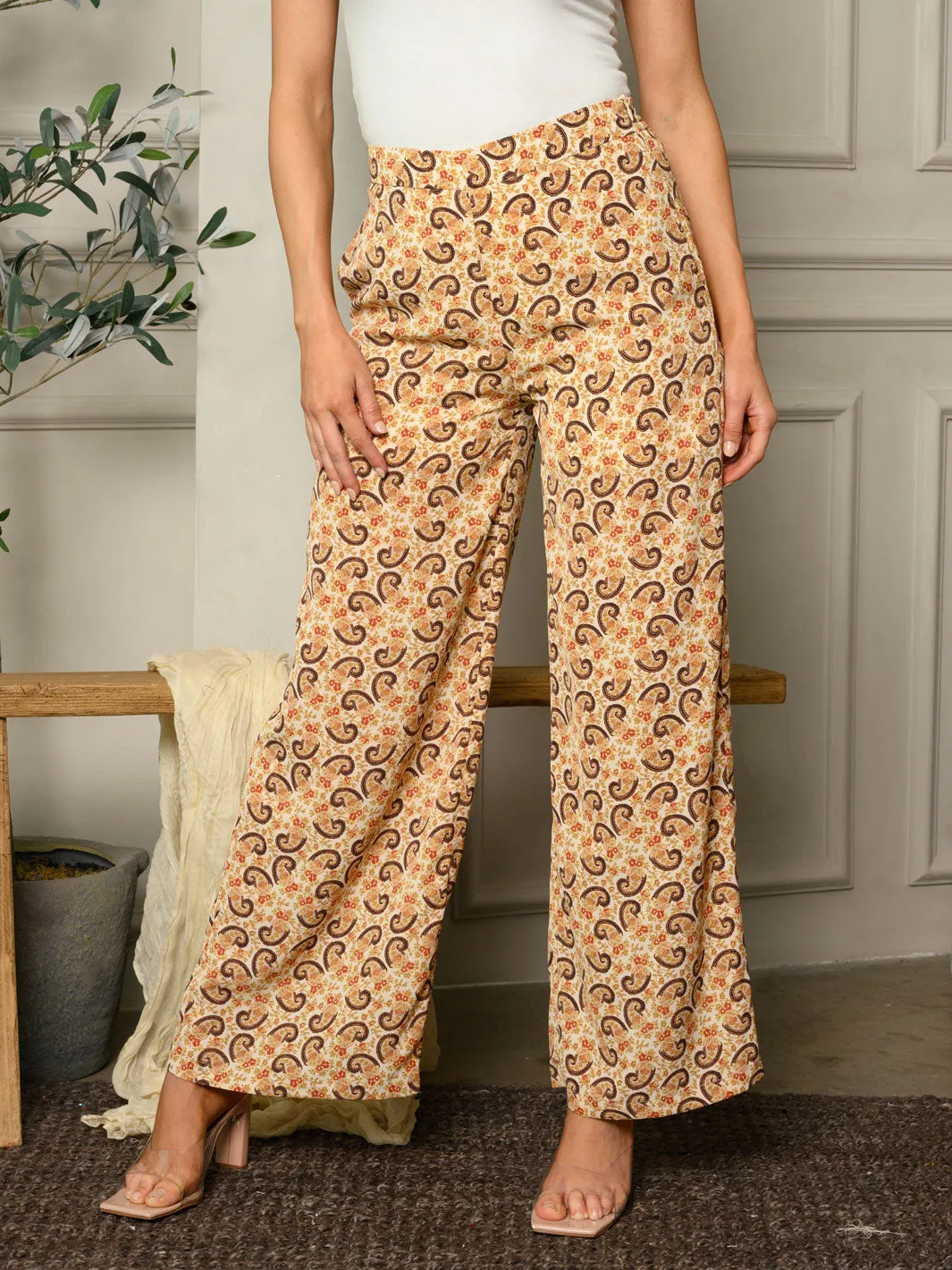 WOMEN'S MULTI COLOR PATTERN PRINTED PANTS