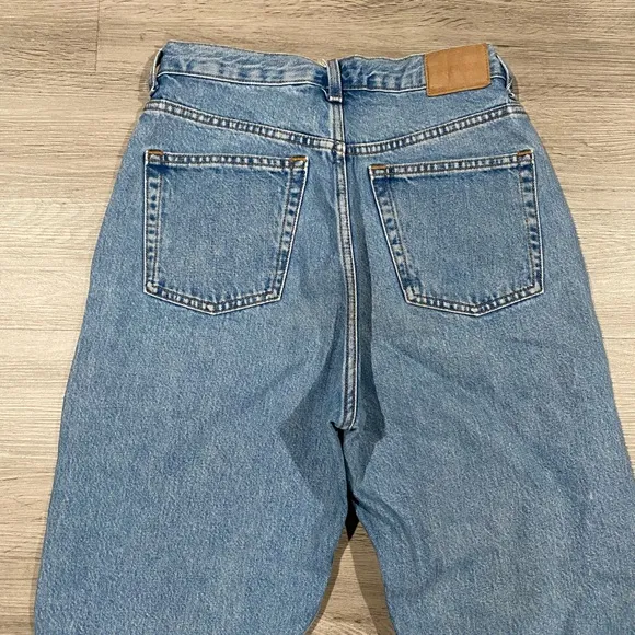 Women's Weekday Frame Pleat Denim Trousers Size 27