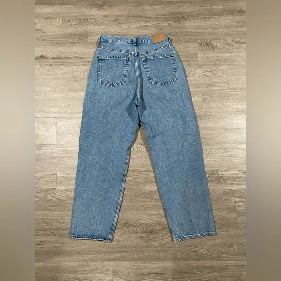 Women's Weekday Frame Pleat Denim Trousers Size 27