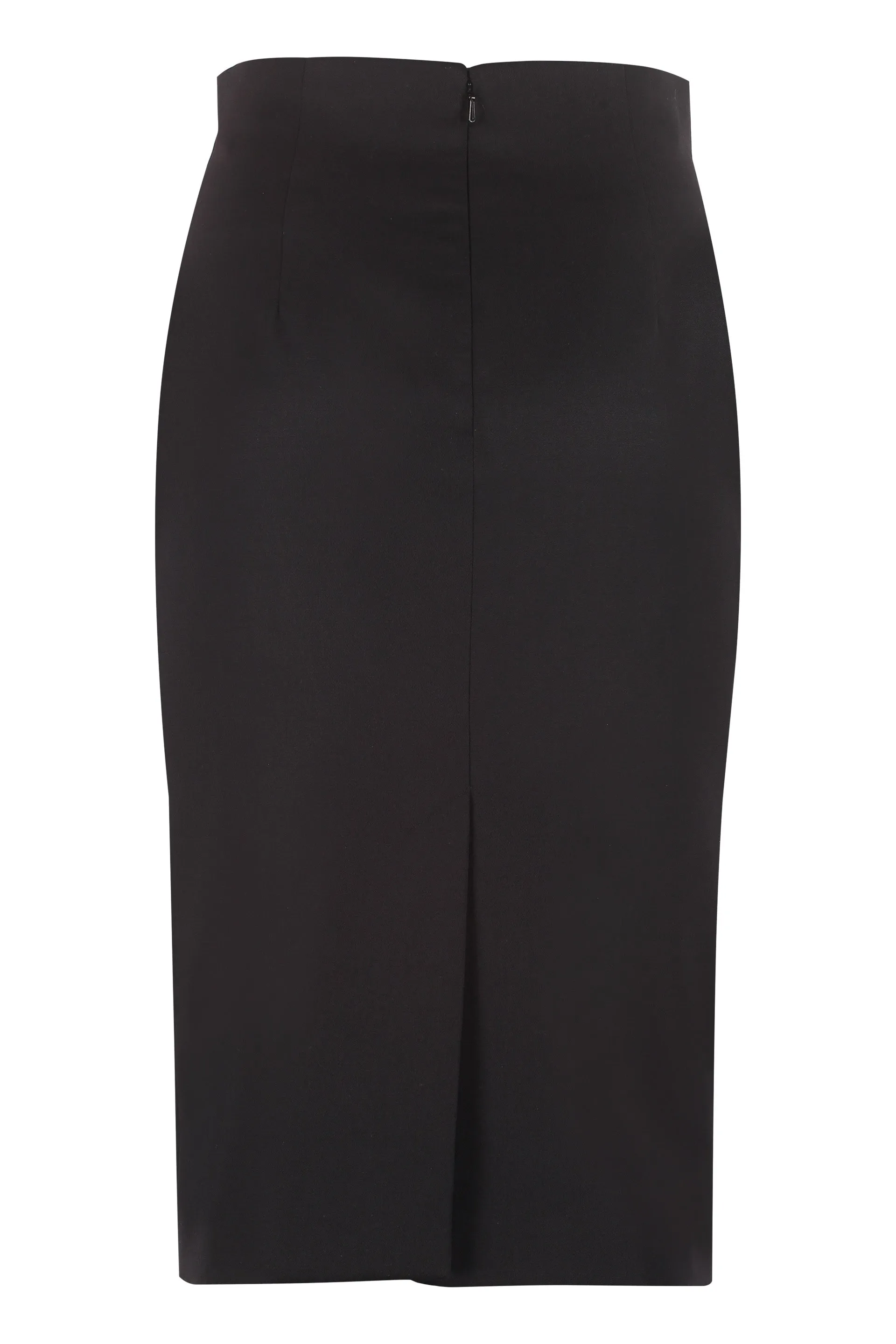 Wool pencil skirt