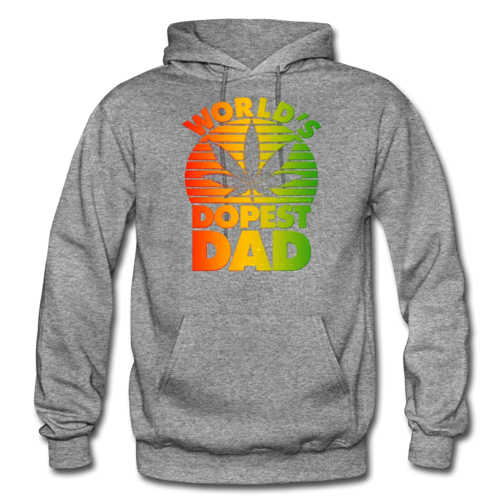 World's Dopest Dad Father's Day Adult Premium Pullover Hoodie