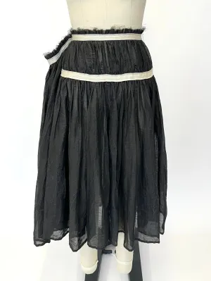 Y's Yohji Yamamoto Linen Organza Skirt