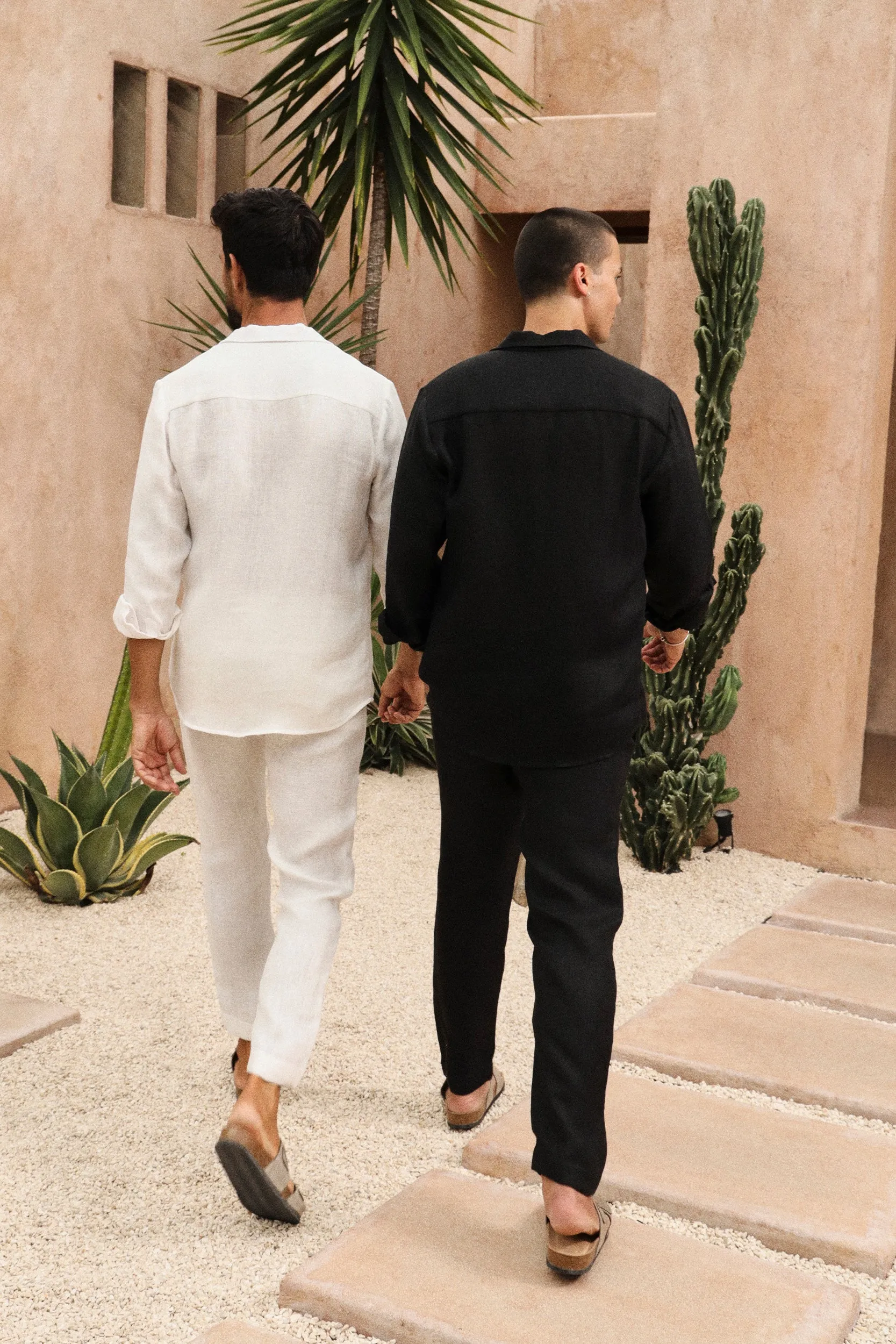 Zanzibar Shirt - Man & Zanzibar Pants - Man (Ivory)