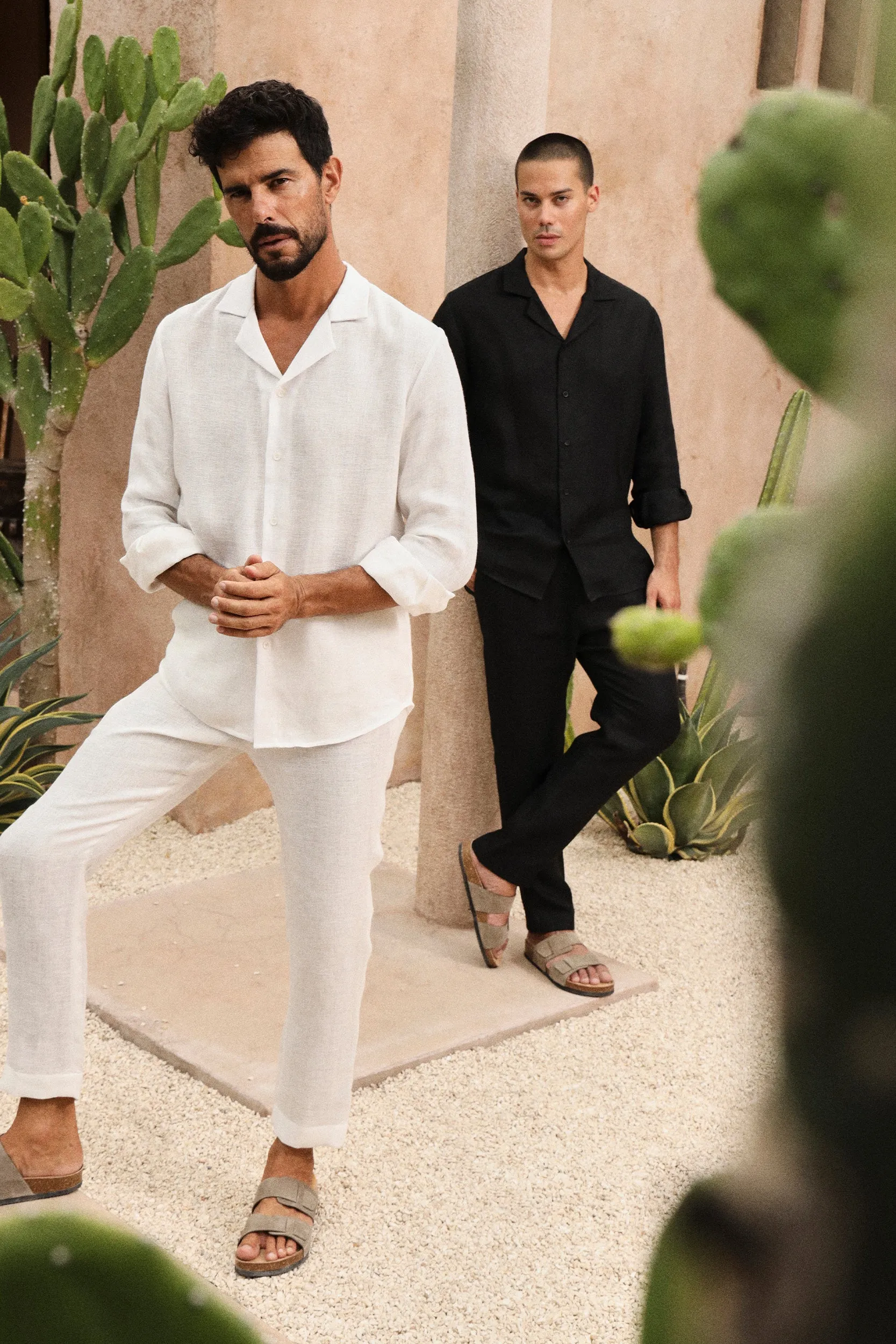 Zanzibar Shirt - Man & Zanzibar Pants - Man (Ivory)
