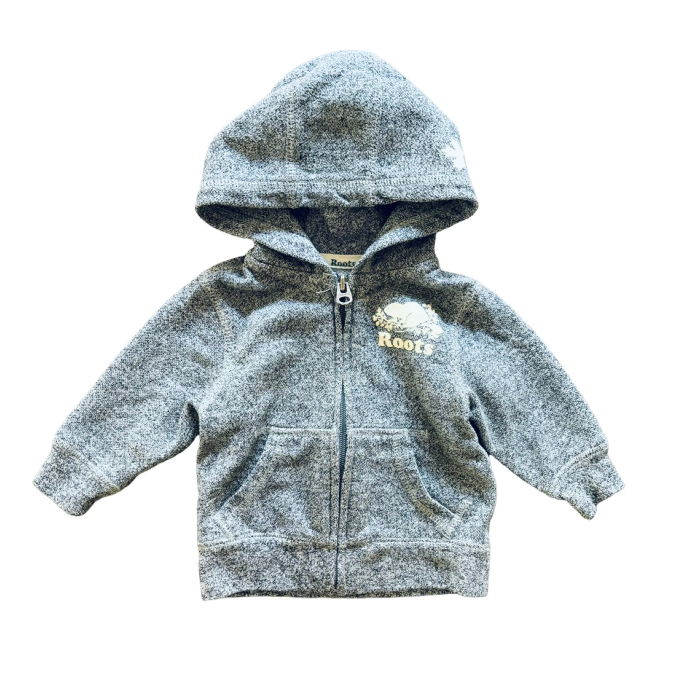 Zip Hoodie, 3-6m // Roots
